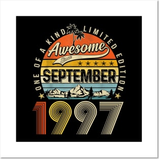 Awesome Since September1997 Vintage 26th Birthday Posters and Art